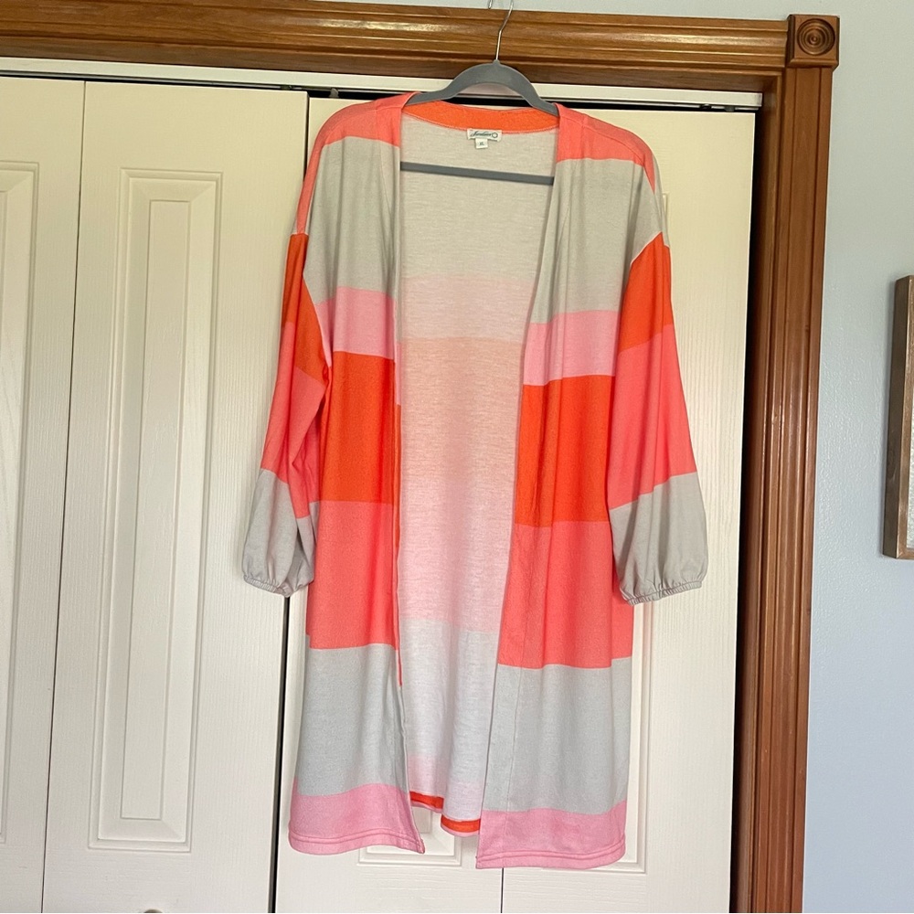 Jordann stripe long cardigan size XL
